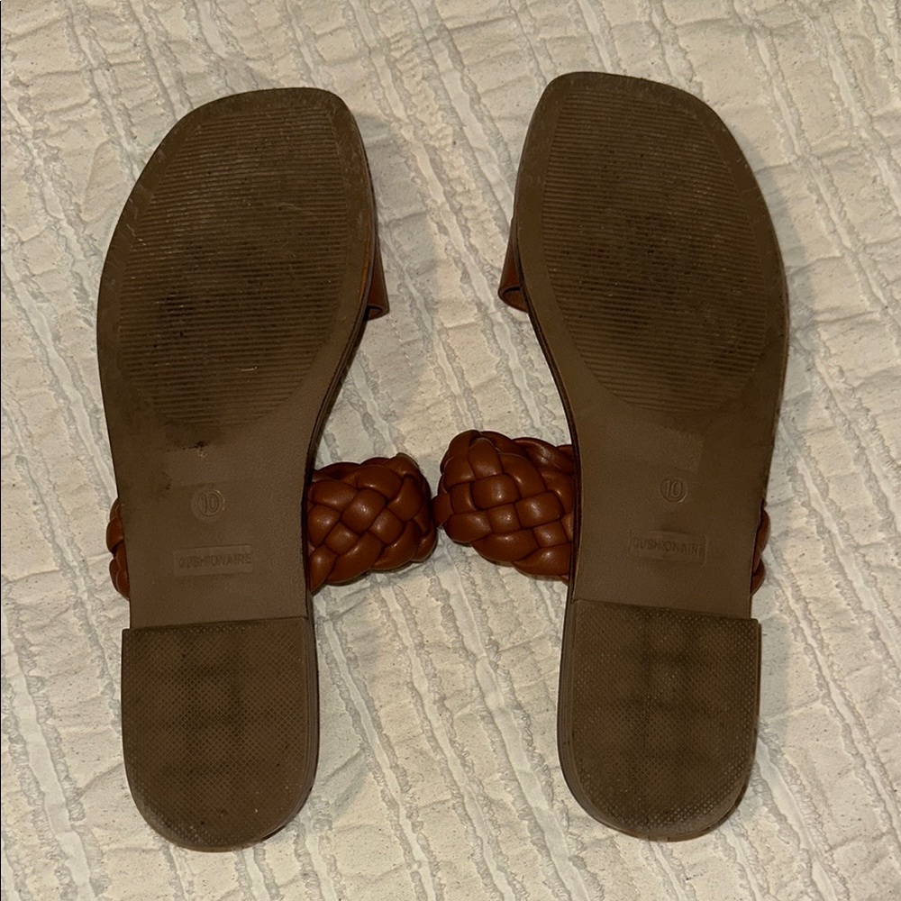Brown Braided Slide Sandals - Picture 3 of 4